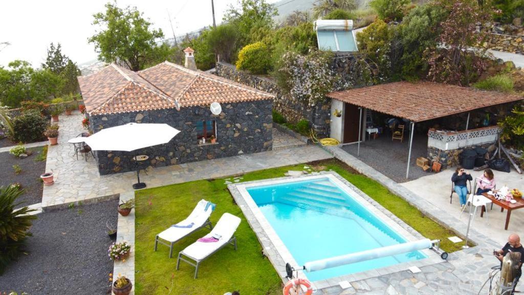 Climatized Pool Free Wifi Casa Rural Las Pareditas Tijarafe Esterno foto