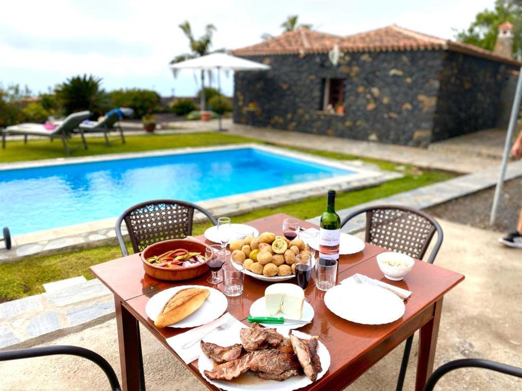Climatized Pool Free Wifi Casa Rural Las Pareditas Tijarafe Esterno foto