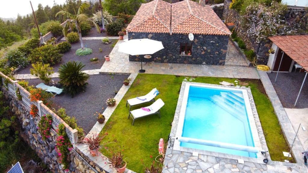 Climatized Pool Free Wifi Casa Rural Las Pareditas Tijarafe Esterno foto